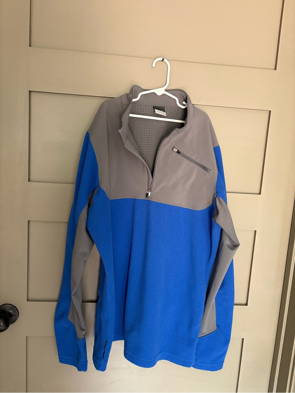 Nike Sphere Thermal Vintage - Men’s quarter zip pullover in blue and grey